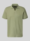 MCNEAL Regular Fit Strick-Poloshirt mit V-Ausschnitt Lind