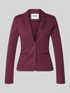 ONLY Slim fit korte blazer van viscosemix model 'POPTRASH' Bordeaux