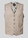 CG – CLUB of GENTS Gilet met strookzakken, model 'Mosley' Beige
