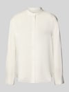 Calvin Klein Womenswear Relaxed fit blouse met opstaande kraag Offwhite