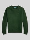 Polo Ralph Lauren Regular Fit Pullover aus reiner Wolle Dunkelgruen