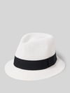 Müller Headwear Kapelusz z tasiemką ozdobną model 'TRILBY' Biały