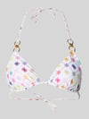 GUESS Bikini-Oberteil mit Logo-Detail Modell 'Ines' Weiss