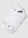 PUMA Sneakersocken mit Label-Print im 3er-Pack Weiss