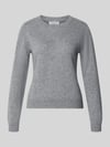 Christian Berg Woman Slim Fit Strickpullover aus reinem Kaschmir Graphit Melange