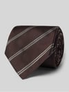 BOSS Stropdas van pure zijde model 'H-Tie 8 CM-ONE' Donkerbruin