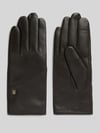 Tommy Hilfiger Handschuhe aus echtem Ziegenleder Dunkelbraun