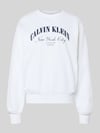 Calvin Klein Jeans Sweatshirt mit Label-Print Modell 'GRAPHIC' Weiss
