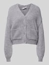 DRYKORN Oversized Strickjacke mit Woll-Anteil Mittelgrau Melange