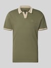Blend koszulka polo o kroju regular fit z wyhaftowanym logo model 'EVO' Oliwkowy