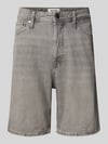 JACK & JONES Loose Fit Jeansshorts im 5-Pocket-Design Modell 'TONY' Hellgrau