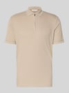 Selected Koszulka polo o kroju regular fit z dodatkiem bawełny Model 'FAVE' Beżowy