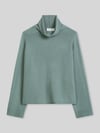 Marc O'Polo Rollkragenpullover mit Label-Detail Aqua