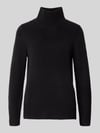 Jake*s Casual Strickpullover mit Stehkragen Black