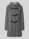 Gil Bret Regular Fit Dufflecoat aus Woll-Mix Mittelgrau
