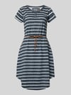 G.I.G.A. DX Knie-lange t-shirtjurk met strikceintuur Donkerblauw