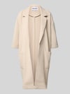 PIECES Relaxed Fit Cardigan mit 3/4-Arm Modell 'DAISY' Taupe