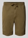 Alpha Industries Shorts mit elastischem Bund und Tunnelzug Oliv
