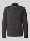Lindbergh Slim Fit Hemdjacke mit Viskose-Anteil Anthrazit