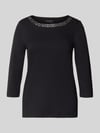 Christian Berg Woman Regular Fit Shirt aus reiner Baumwolle Black