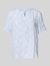 Christian Berg Woman Slim fit blouseshirt met tuniekkraag Wit