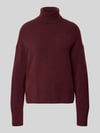 Marc O'Polo DENIM Regular Fit Rollkragenpullover aus Schurwoll-Mix Bordeaux