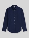 Tommy Hilfiger Regular Fit Freizeithemd aus reiner Baumwolle Marine