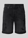 JACK & JONES Regular Fit Jeansshorts im 5-Pocket-Design Modell 'RICK' Black