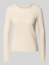 Christian Berg Woman Regular Fit Strickpullover aus reinem Kaschmir Offwhite