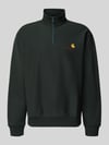 Carhartt Work In Progress relaxed fit sweatshirt van elastische materiaalmix Donkergroen