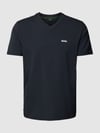 BOSS Green T-shirt met V-hals Marineblauw