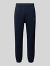 Champion sweatpants met labelstitching model 'ICONS' Marineblauw