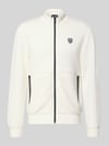EA7 Emporio Armani Sweatjacke mit Reißverschluss Offwhite