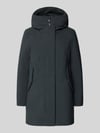 Save The Duck Parka met gevoerde opstaande kraag, model 'Nellie' Zwart