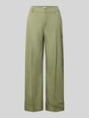 s.Oliver RED LABEL Wide leg culotte van katoenmix Kaki