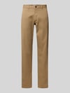 JACK & JONES Chino o kroju relaxed fit z kieszeniami z tyłu model 'KANE' Beżowy