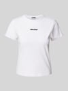 REVIEW T-Shirt mit Label-Print Weiss