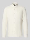 LERROS Regular Fit Freizeithemd aus Leinen-Baumwoll-Mix Offwhite