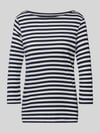 Christian Berg Woman Shirt met 3/4-mouwen en ronde hals Donkerblauw