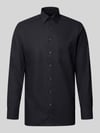 OLYMP Regular Fit Freizeithemd mit Logo-Stitching Modell 'New' Black