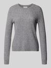 Christian Berg Woman Strickpullover aus reinem Kaschmir Graphit Melange