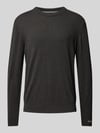 Pepe Jeans Strickpullover aus Baumwoll-Woll-Mix mit Kaschmir-Anteil Modell 'Andre' Anthrazit