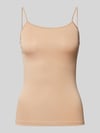 Mey Top mit verstellbaren Spaghettiträgern Modell 'Emotion' Beige