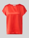 Christian Berg Woman T-shirt van satijn met gehaakt kant Rood