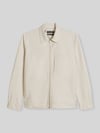 Marc O'Polo Regular Fit Hemdjacke aus Baumwoll-Leinen-Mix Offwhite