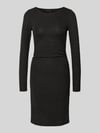 VERO MODA Knielanges Kleid mit Effektgarn Modell 'KANVA' Black