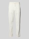 Blend Hose aus Leinen-Baumwoll-Mix Modell 'MARCO' Offwhite