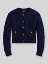 Polo Ralph Lauren Regular Fit Strickjacke aus Woll-Kaschmir-Mix mit Zierknöpfen Dunkelblau