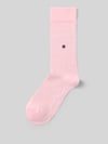 Burlington Sokken in effen design, model 'LADY' Roze