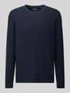s.Oliver RED LABEL Regular Fit Langarmshirt aus reiner Baumwolle Marine
